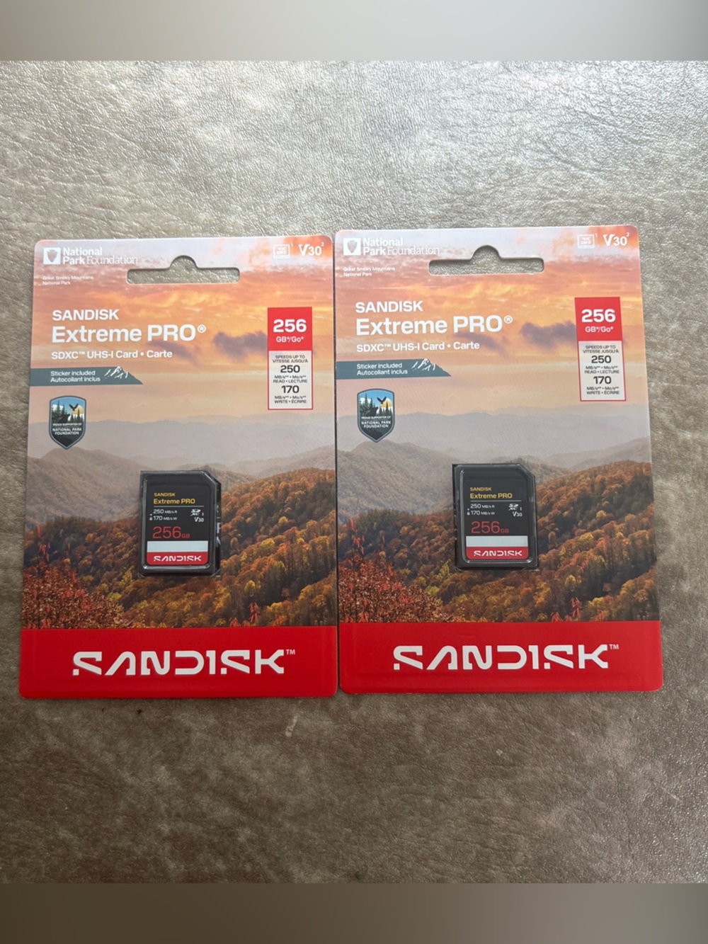 2 SANDISK - 256GB Extreme PRO SDXC UHS-I Memory Card: National Park Foundation